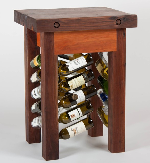 Black Walnut Wine Rack Butcher's Block