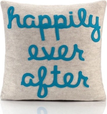 Happily Ever After Decorative Pillow - eclectic - bed pillows ...