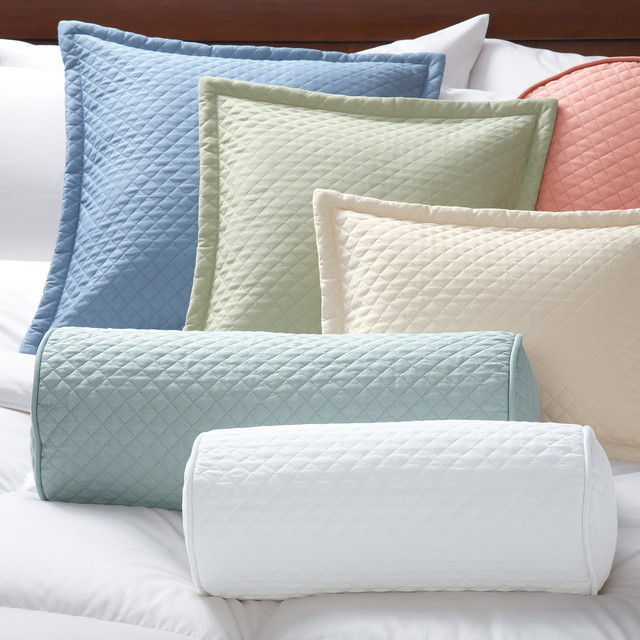 Quilted Twill Pillow Covers Pillowcases And Shams portland maine