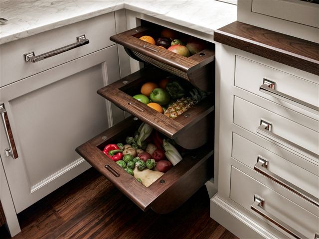 Fruit and Vegetable Drawers - Traditional - new york - by Trish Namm