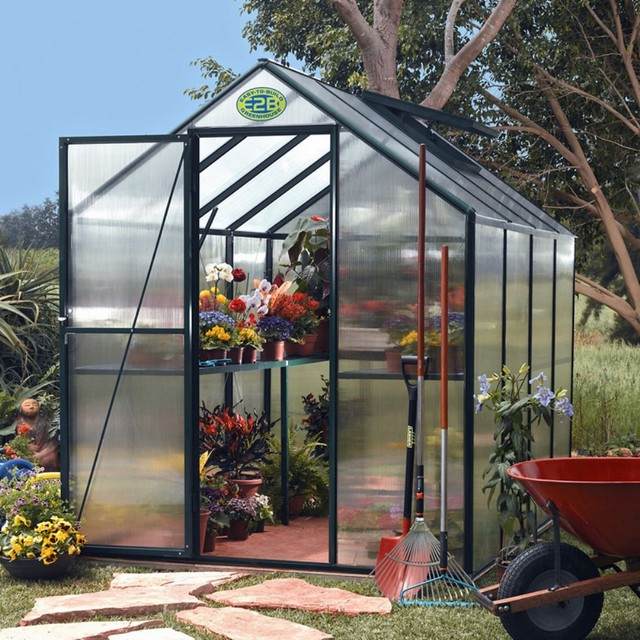 STC EasyGrow 6 x 8 Foot Greenhouse Kit Modern Greenhouses by greenhouse kits 6 x 8 STC EasyGrow 6 x 8 Foot Greenhouse Kit Modern Greenhouses by greenhouse kits 6 x 8