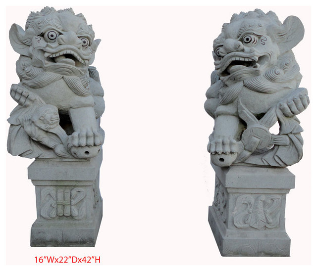 stone asian statues