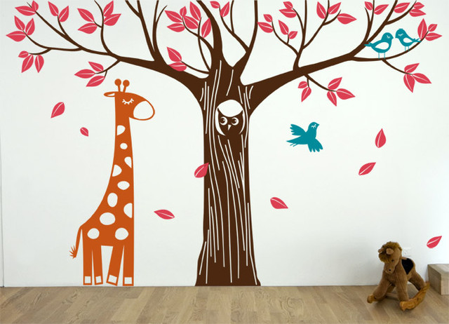 Giraffe And Bird