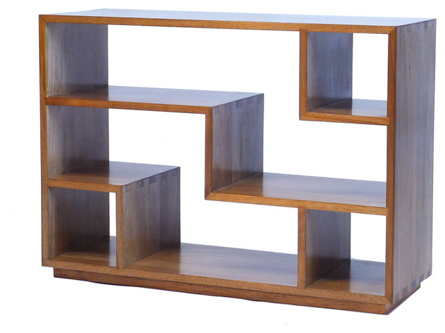 Tao Small Bookcase, Natural Walnut - Modern - Bookcases - by Gingko 