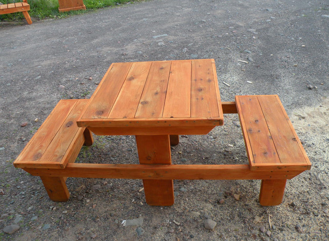  Western Red Cedar 2 Person Picnic Table outdoor-dining-tables