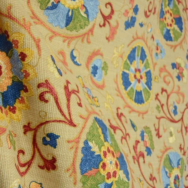 Suzani Chai Kaufman Fabric By The Yard Southwestern Fabric by The