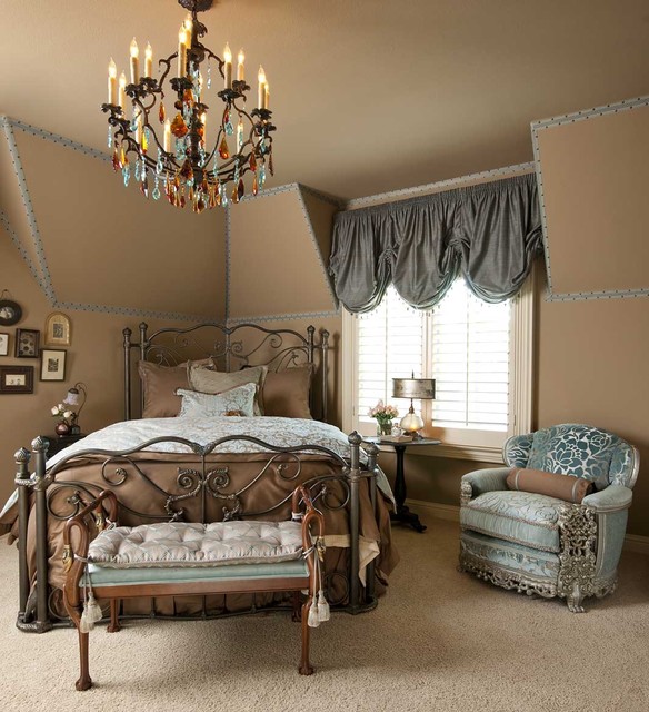 Blue and Beige Guest Bedroom - Traditional - Bedroom - dallas - by ...