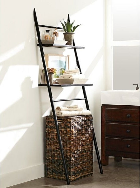 22 Original Bathroom Storage Ladder Eyagci Unique Ainsley Ladder Floor Storage With Baskets Pottery Barn