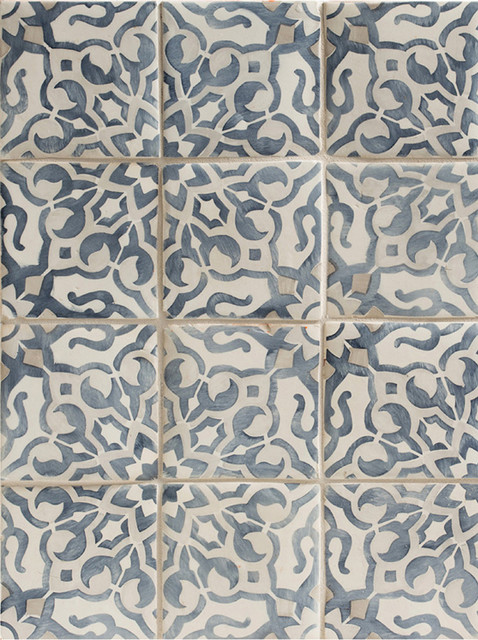 duquesa fatima decorative field tile in mezzanote duquesa fatima decorative field tile in mezzanote