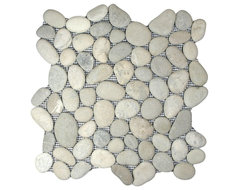 Bali Cloud Pebble Tile rustic-tile