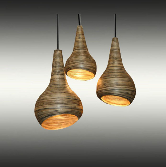 Modern Handmade Bamboo Pendant Lighting Contemporary Pendant