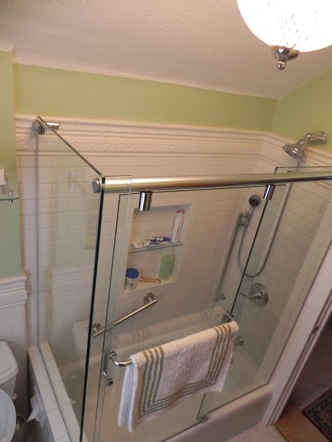 Glass Enclosed Tub Surround - Traditional - Bathroom - other metro - by