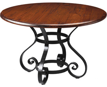 Regency Round Dining Table, Iron - Traditional - Dining Tables - by