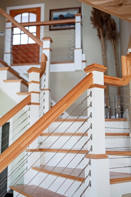 Interior of Homes beach style staircase
