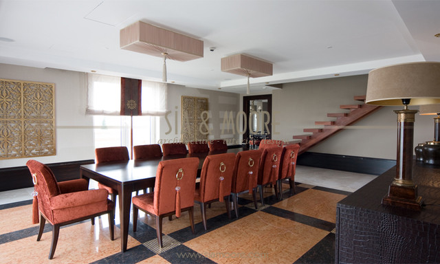 Diamond residence, İstanbul,Turkey contemporary dining room
