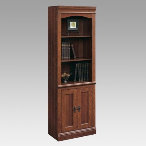 Sauder Camden County Library Bookcase with Doors Traditional Bookcases by Hayneedle