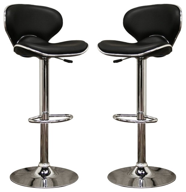 Black Leather Bar Stools Contemporary Kitchen Angus | baxton studio orion black faux leather modern bar stool Black Leather Bar Stools Contemporary Kitchen Angus | baxton studio orion black faux leather modern bar stool