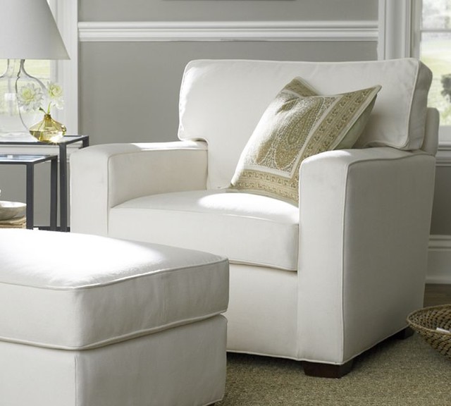 contemporary armchairs by Pottery Barn