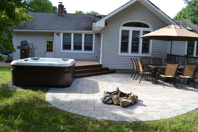 Patio Ideas with Hot Tub