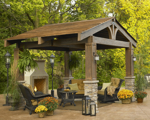 The Lodge - traditional - gazebos - by The Deck Store Online