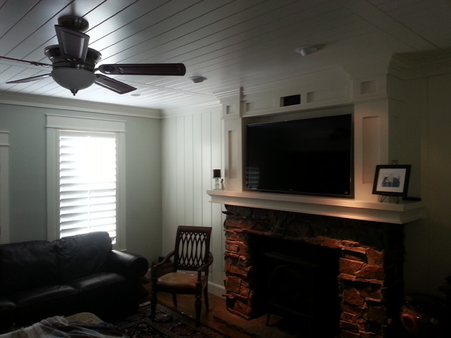 Craftsman Fireplace and Entertainment Center craftsman