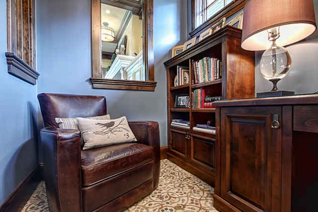 Small, but cozy study - traditional - home office - minneapolis ...