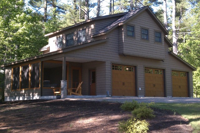 Maine Lake Cottage - Craftsman - Garage And Shed - other ...