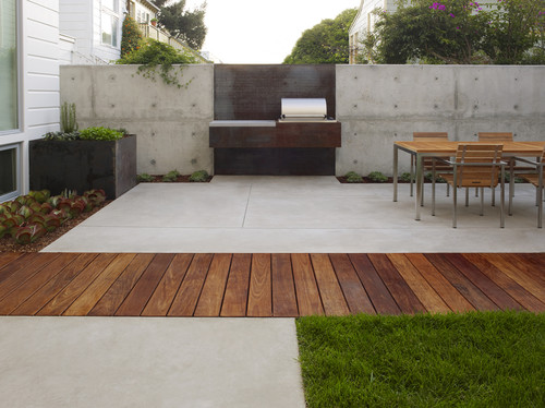 modern patio gardening outdoor