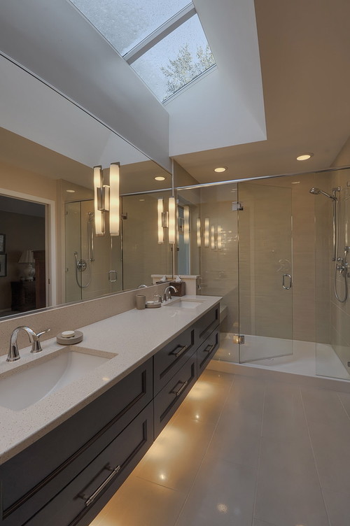 Master Bathroom with Walk-In Shower Designs