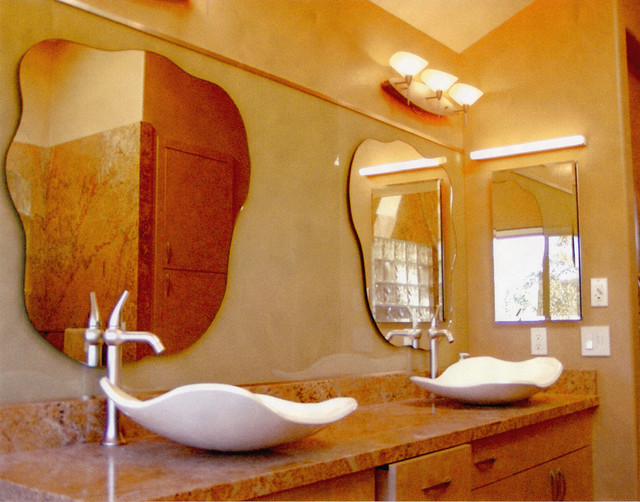 Residence  Custom vanity mirrors  Contemporary  Bathroom Mirrors 