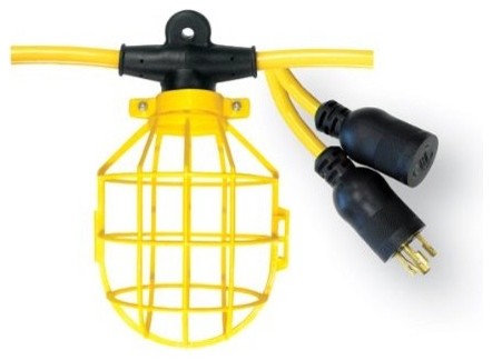 Voltec 10-Light Plastic Cage Light String With Locking Connector 