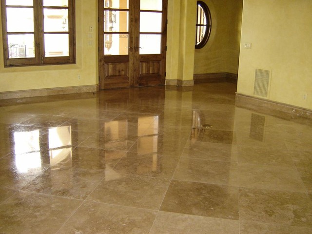 floor tile tiles modern travertine polished flooring floors stone wood kitchen marble polish london homecrafters houzz successful removal steps five