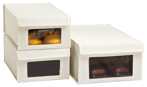 Drop Front Shoe Boxes Storage