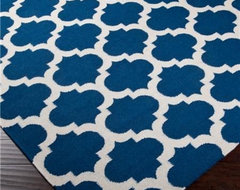Ironwork Trellis Dhurrie Rug mediterranean rugs