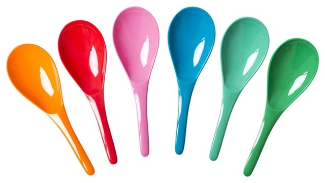 Melamine Salad Spoon, STAR Colors - contemporary - flatware - by Rice