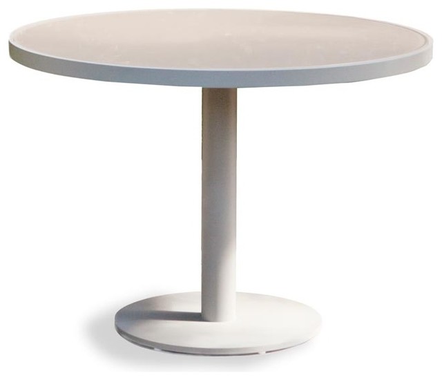 Pier Round Pedestal Dining Table modern outdoor tables