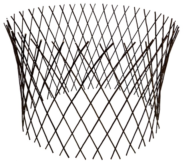 Circular Willow Lattice Fence Expandable To H X D Rustic Home Fencing And Gates By Circular Willow Lattice Fence Expandable To H X D Rustic Home Fencing And Gates By