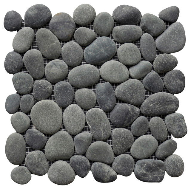 perfect pebble tile medan charcoal beach style wall and floor tile by island stone perfect pebble tile medan charcoal beach style wall and floor tile by island stone