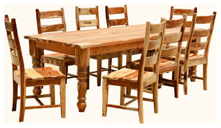 dining sets table farmhouse rustic furniture chair kitchen