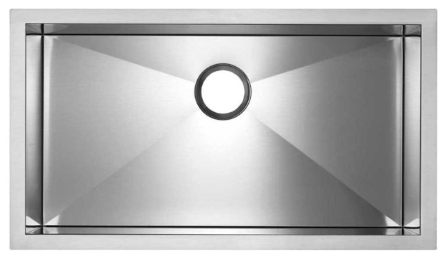 Blanco Microedge Super Single Bowl Stainless Steel Sink contemporary ...