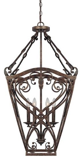 Capital Lighting 9362RT 4 Light Foyer Fixture Reserve Collection traditional-pendant-lighting