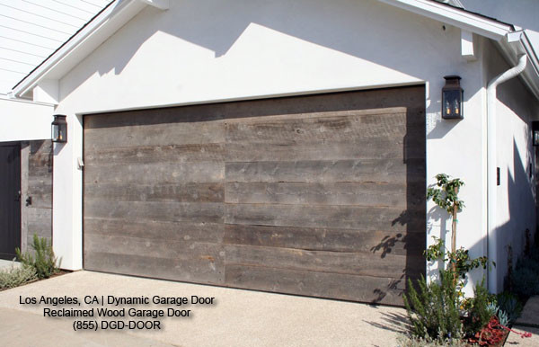 Reclaimed Wood Contemporary Garage Door Design - contemporary ...