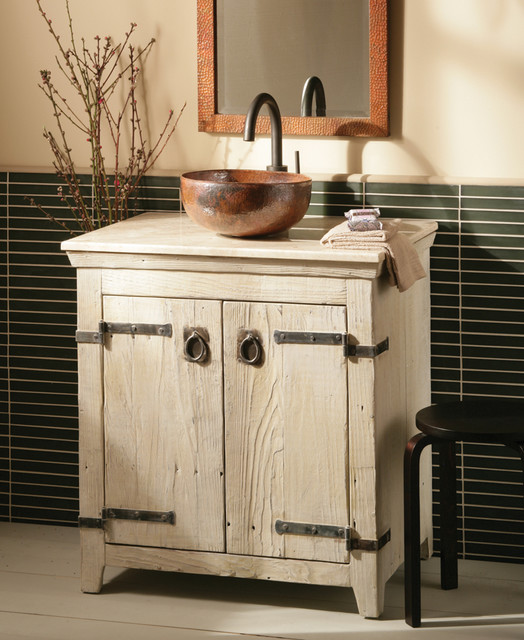 Native Trails 30 Americana Vanity In Whitewash Farmhouse Bathroom