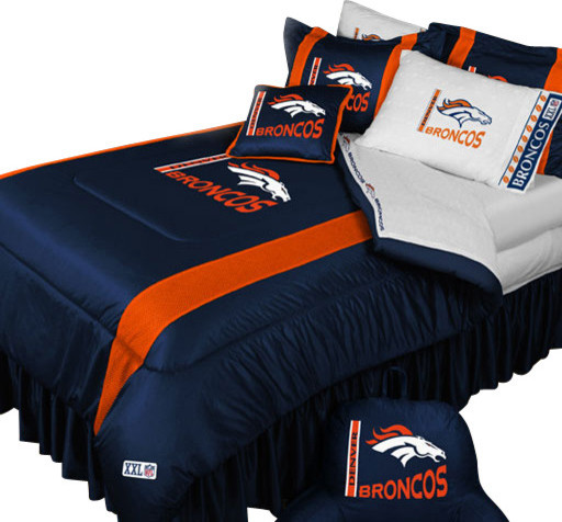 nfl denver broncos football queen full bed comforter set nfl denver broncos football queen full bed comforter set