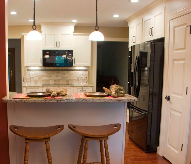 White Kitchens with a twist transitional-kitchen