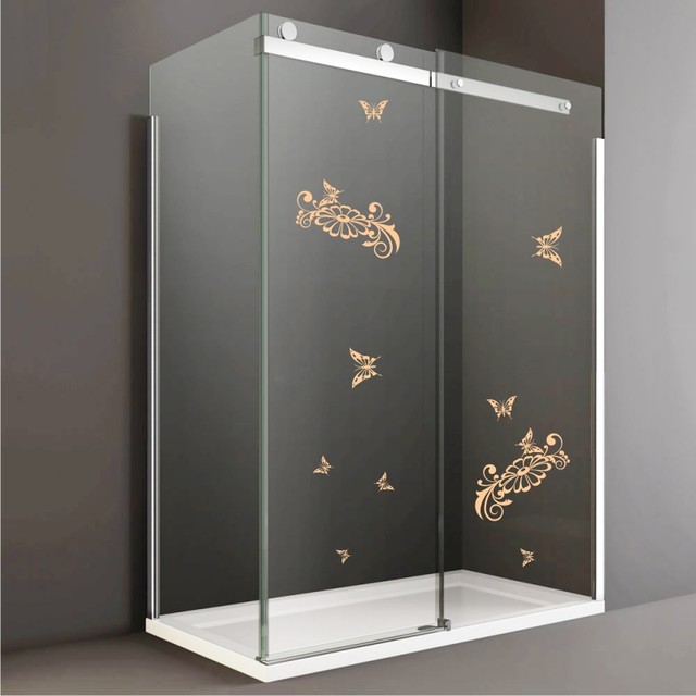 Shower Door Vinyl Decal 38 Eclectic Wall Decals by StickONmania