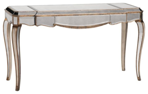 Bassett Mirrored Console Table - Traditional - Side Tables And End ...