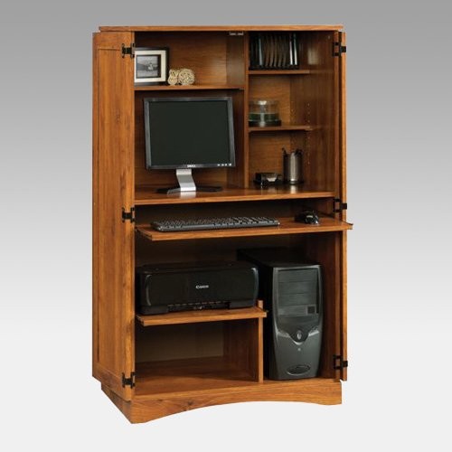 Computer Armoire Abbey Oak traditional bookcases cabinets and computer