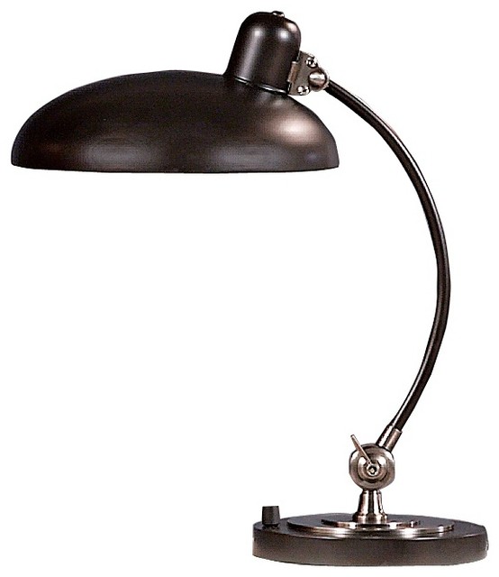 Lamps Plus Desk Lamps : Uttermost Gallo Polished Nickel Tall Goblet