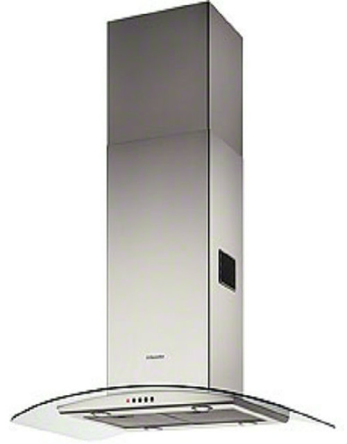 Electrolux EFA90245X Island hood in stainless steel and curved glass